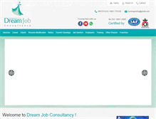 Tablet Screenshot of dreamjobkolkata.in